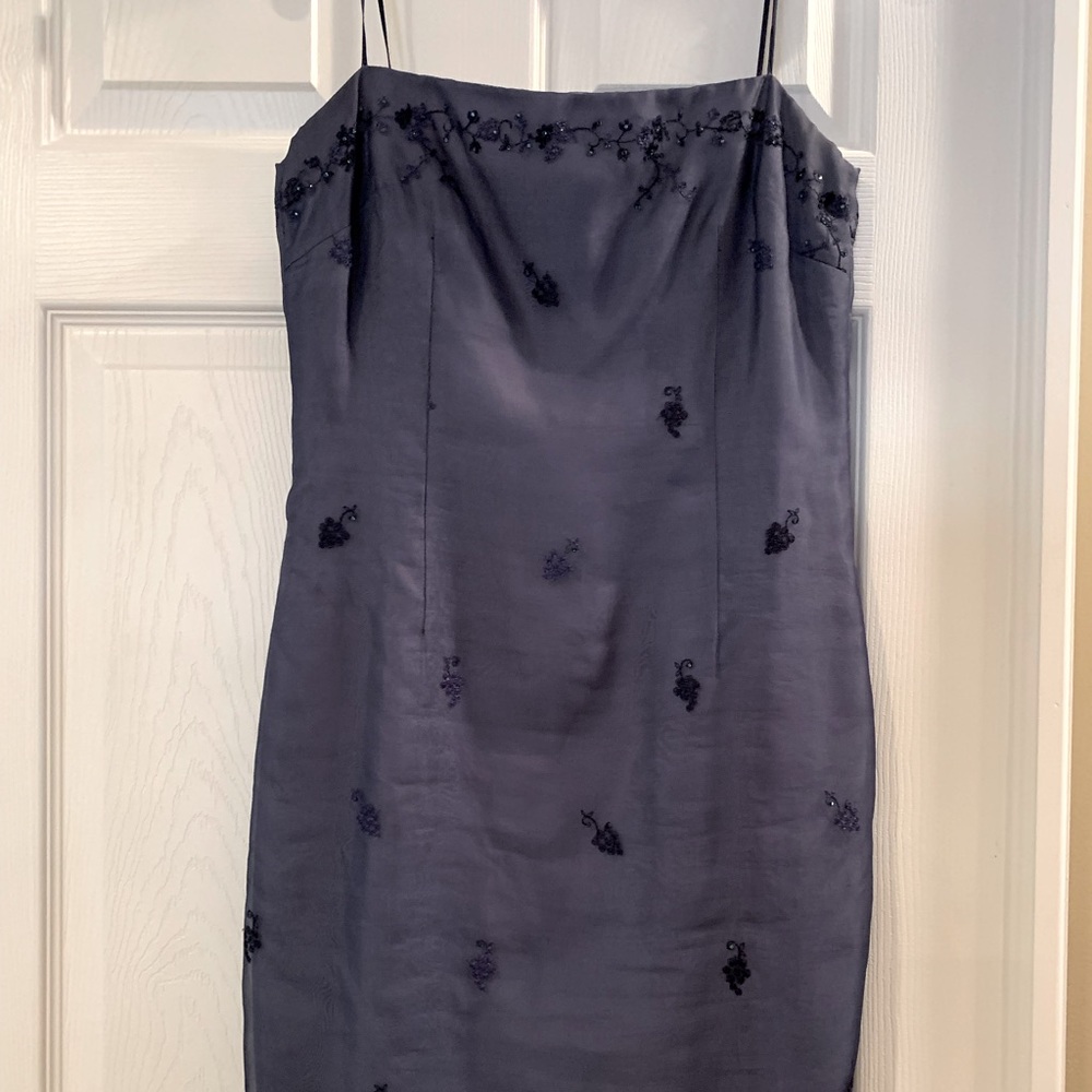 Navy Blue Mini Dress